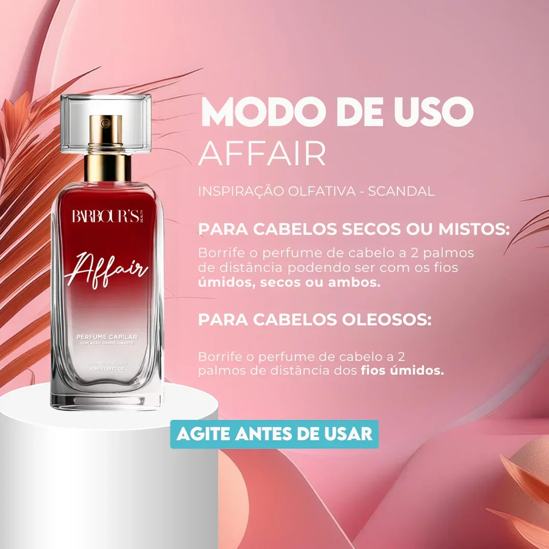 Perfume para cabelo / finalizador termoativo Affair - Image 5