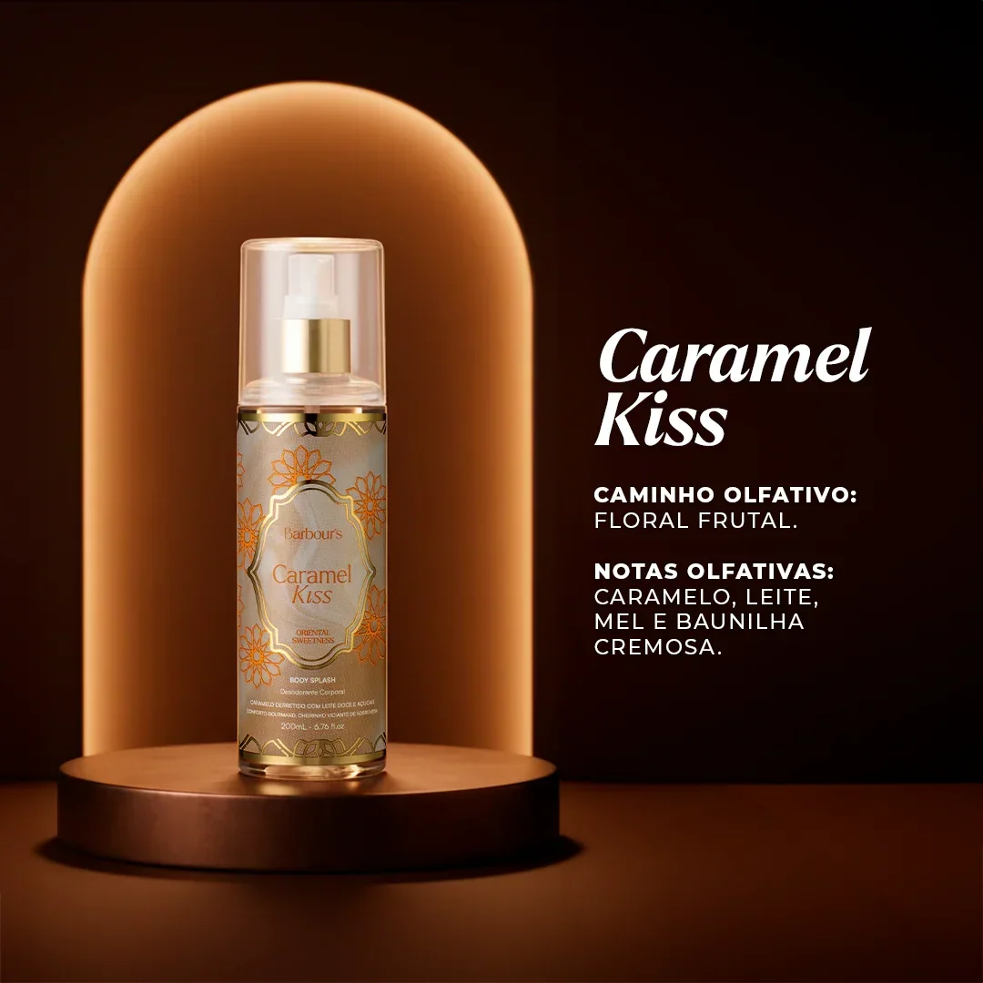 Body Splash Caramel Kiss Desodorante Colônia 200ml - Image 3