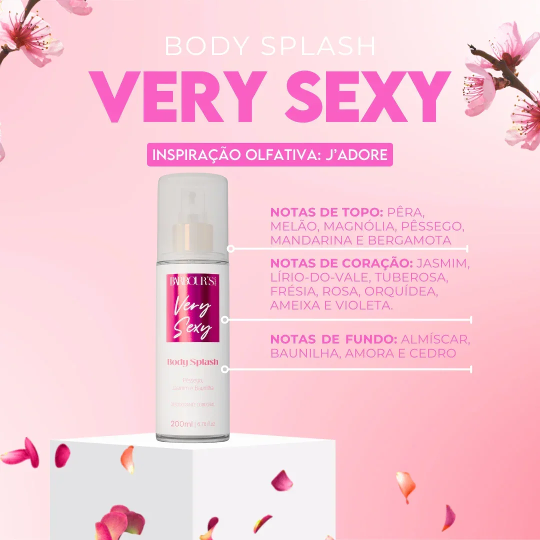 Kit 2 Body Splash Desodorante Colônia 200ml - Alter Ego, Very Sexy - Image 3