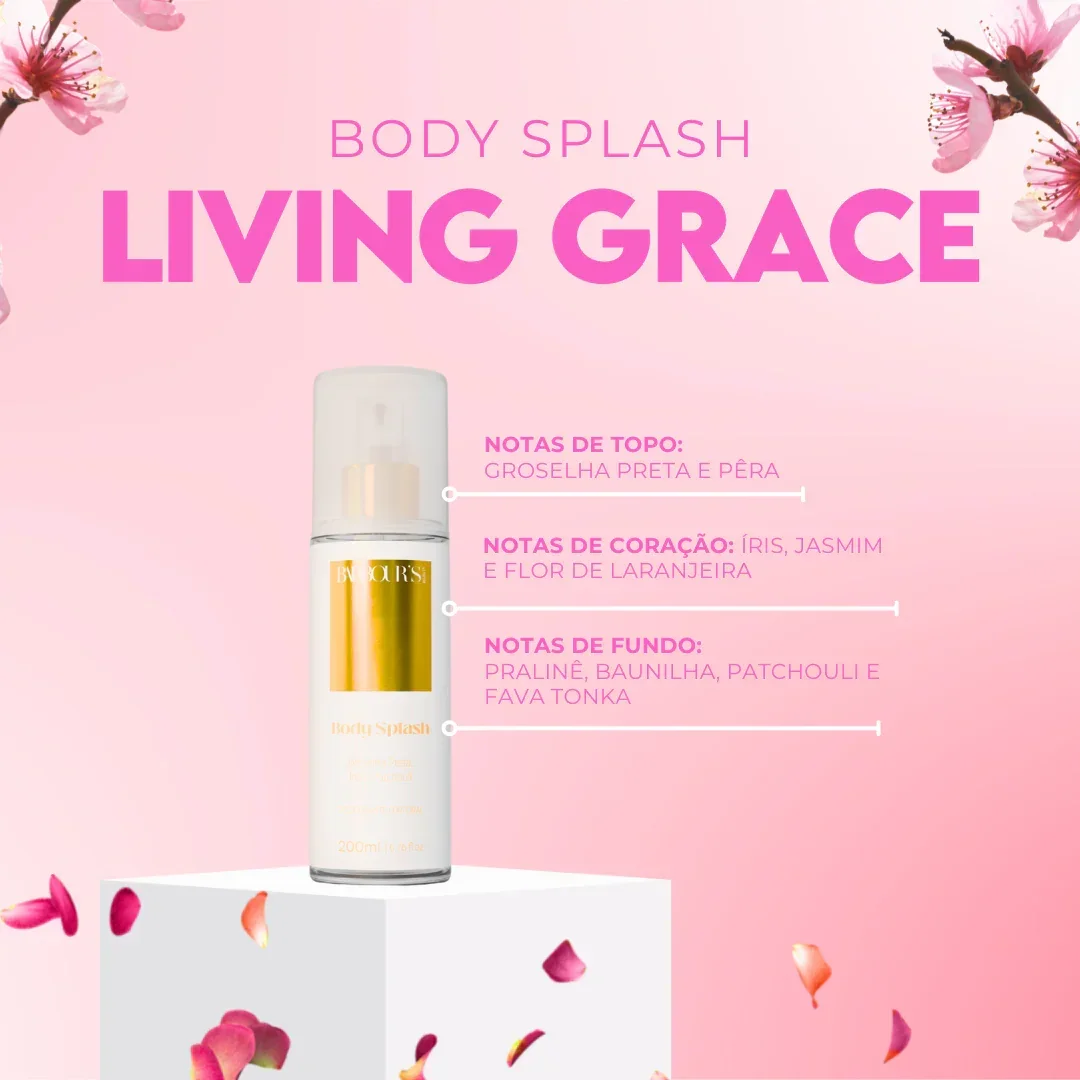 Kit 4 Body Splash Desodorante Colônia 200ml - Good Graces, Soft Breeze, My Sweet Delight e Living Grace - Image 5