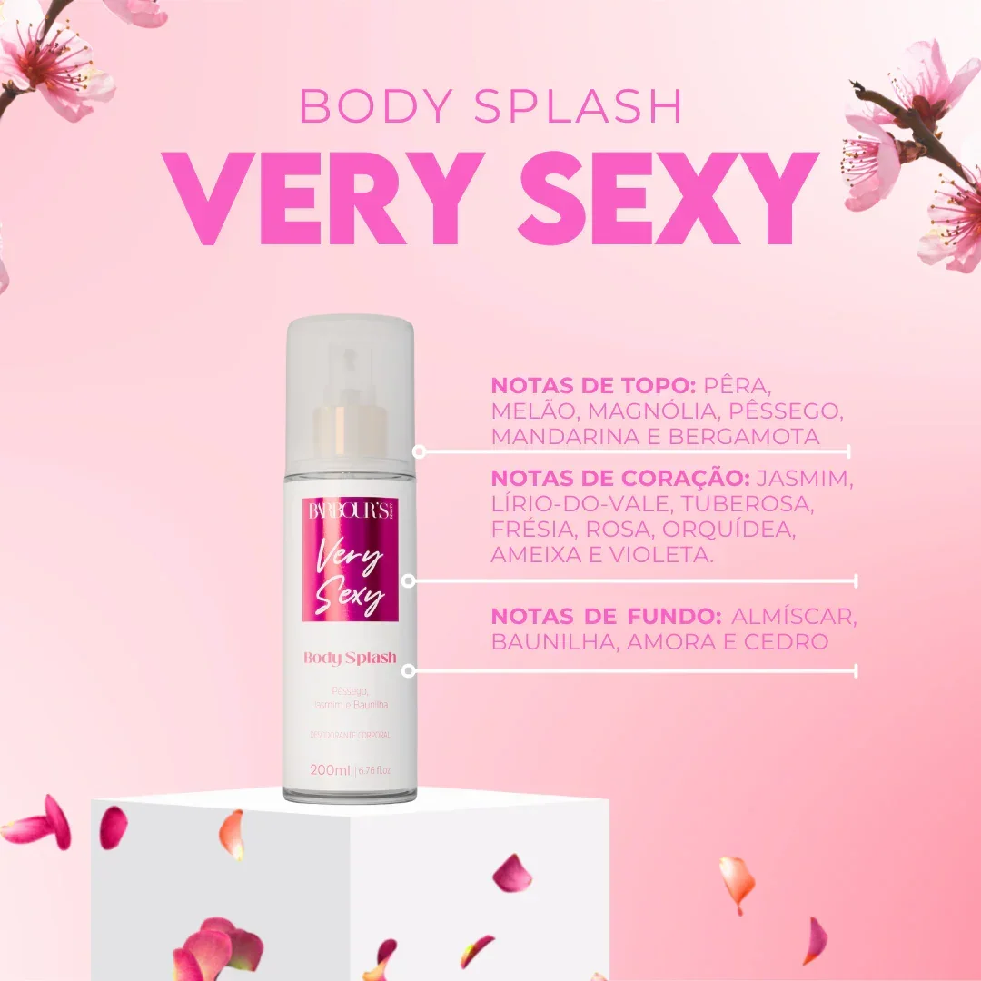 Kit 5 Body Splash Desodorante Colônia 200ml - Good Graces, Soft Breeze, My Sweet Delight, Very Sexy e Roses - Image 5