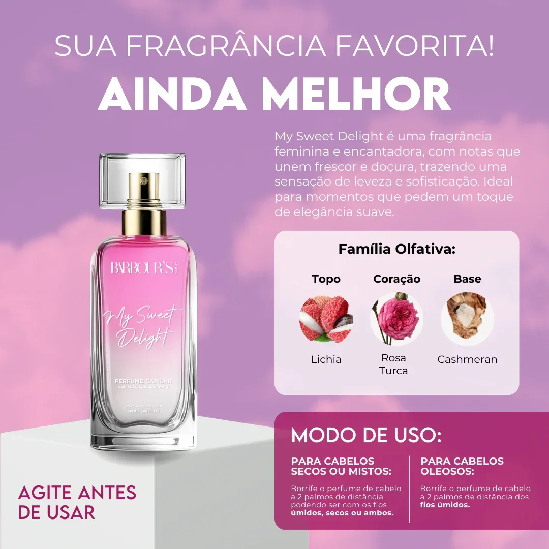 Kit 4 Perfumes de Cabelo – Alter Ego, Very Sexy, Living Grace e My Sweet Delight - Image 6