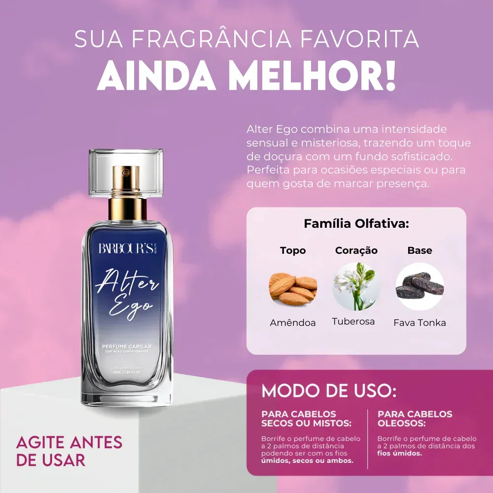 Kit 4 Perfumes de Cabelo – Alter Ego, Very Sexy, Living Grace e My Sweet Delight - Image 3